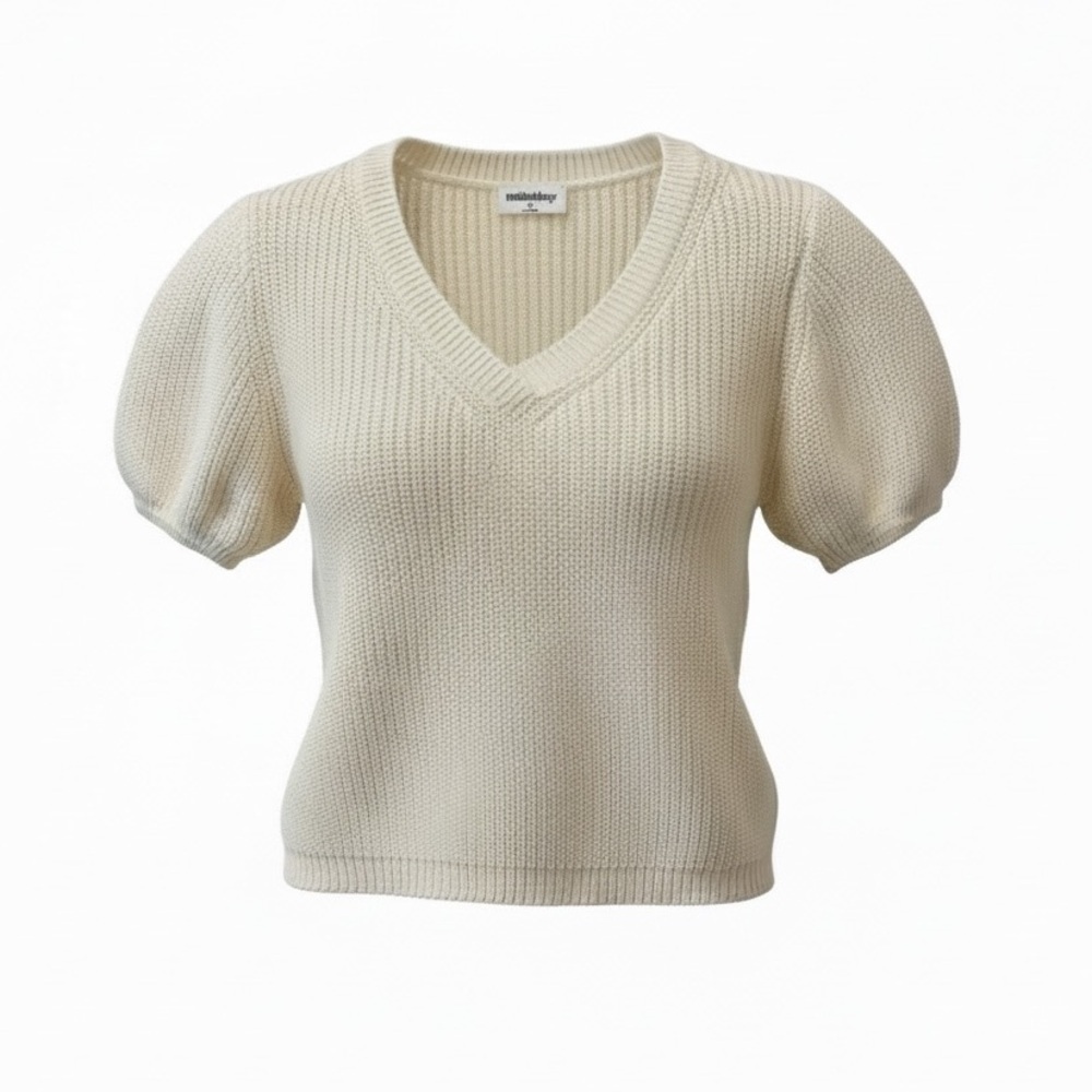 Mittoshop NWT cream cropped sweater, medium